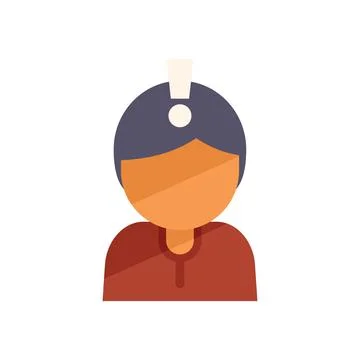 New solution icon flat vector. People design Illustrazione stock