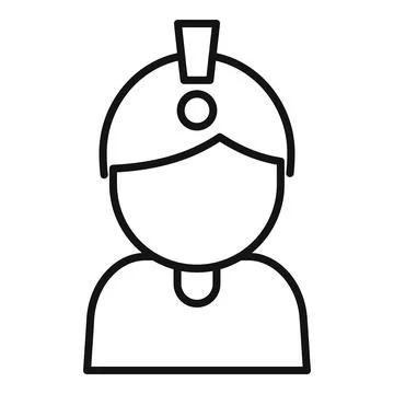 New solution icon outline vector. People design Illustrazione stock