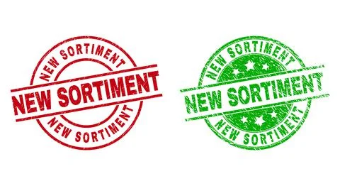 NEW SORTIMENT Round Stamp Seals with Rubber Texture イラスト素材