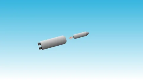 New space mission using multistage rocket science and propellant Stock Footage 296282299