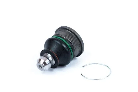 New spherical joint on a white background. Spare parts for replacing the Foto stock