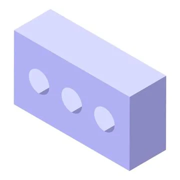 New stack icon isometric vector. House construction 스톡 일러스트