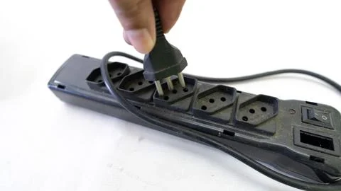 New standard multi-outlet power strip - Foto stock