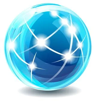 New Star Globe Stock Illustration