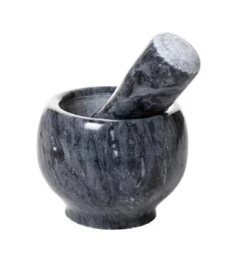 New stone mortar Foto stock