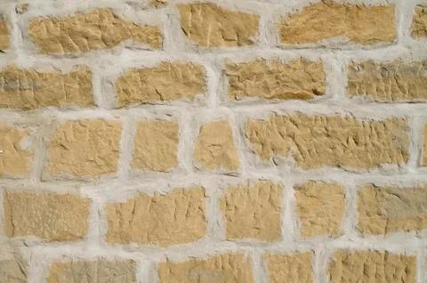 New stone wall closeup Foto stock