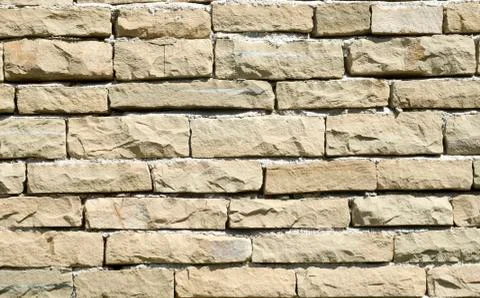 New stone wall closeup 库存照片