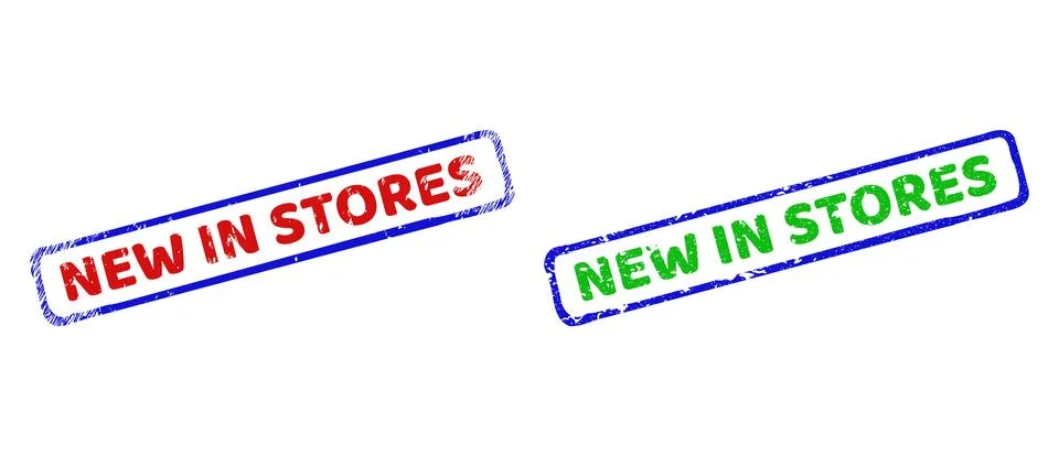 NEW IN STORES Bicolor Rough Rectangular Watermarks with Unclean Surfaces イラスト素材