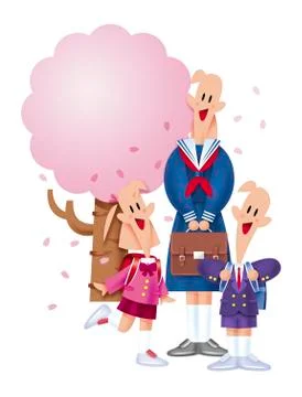 New students Stock Illustration