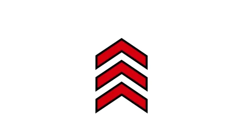 New style red arrows isolated on white. Arrow icon. video 4k animation. Minimal Stock Footage 133081529