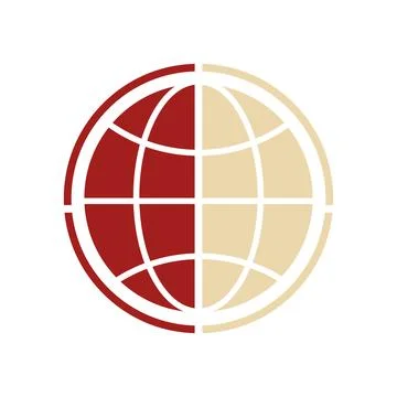 New Style World Web Globe logo design vector icon 스톡 일러스트