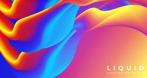 New stylish colorful gradient creative abstract with wavy style Illustrazione stock