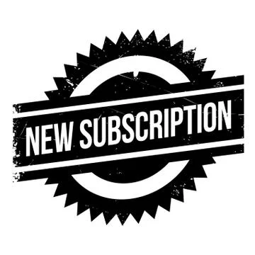 New Subscription rubber stamp Stock Illustration