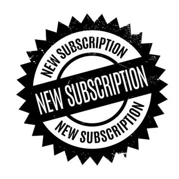 New Subscription rubber stamp Stock Illustration