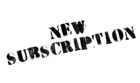 New Subscription rubber stamp Stock Illustration