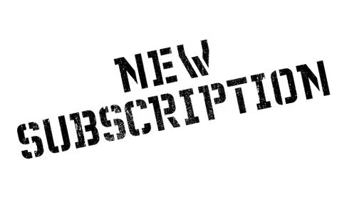 New Subscription rubber stamp Stock Illustration