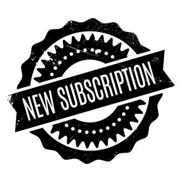 New Subscription rubber stamp Stock Illustration