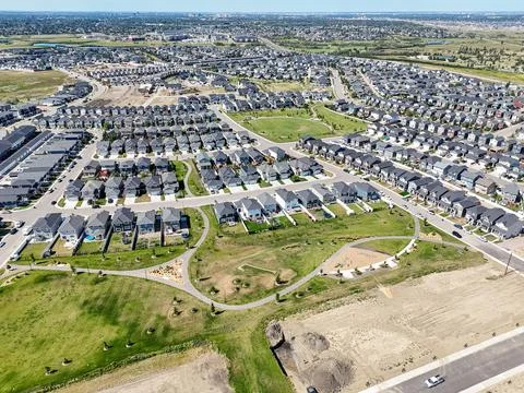 New suburban development in Saskatoon Stock-Fotos