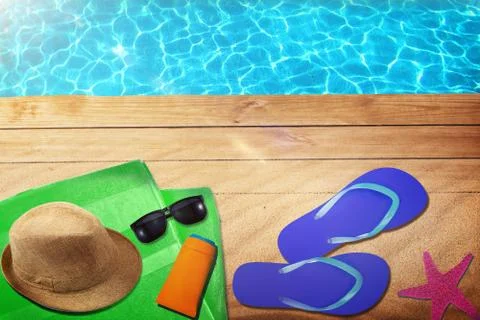 New summer time background Stock Illustration