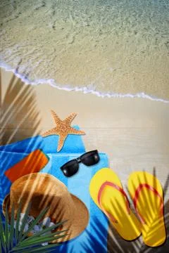 New summer time background Stock Illustration