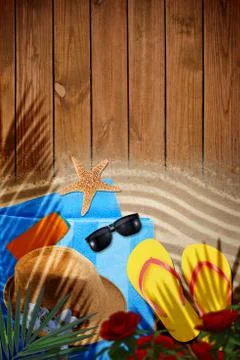 New summer time background Stock Illustration