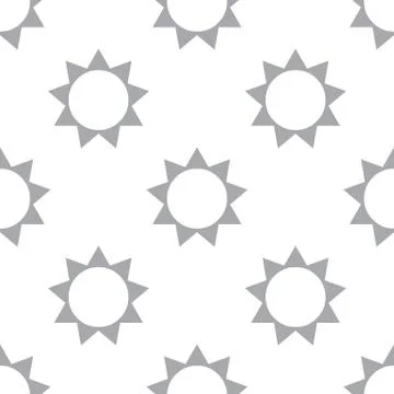 New Sun seamless pattern Ilustração Stock