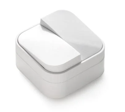 New switch close-up on white isolated Stock Photos