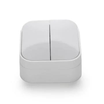 New switch close-up on white isolated Stock Photos