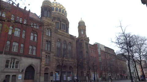 New synagogue Berlin 스톡 동영상 33309614