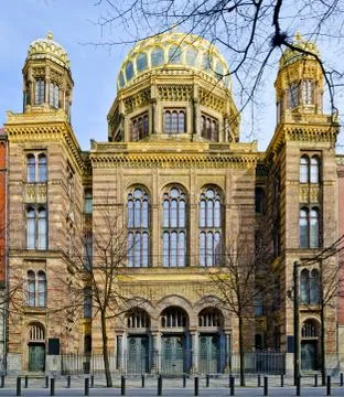 New synagogue in berlin Stock Photos
