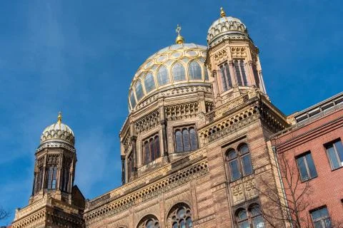 The New Synagogue in Berlin Stock Photos