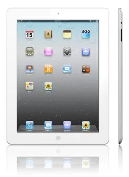 New tablet pc white Stock Photos