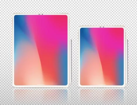 New tablet Pro X vector illustration isolated Stock Illustration