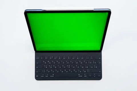 New tablet on a white background Stock Photos