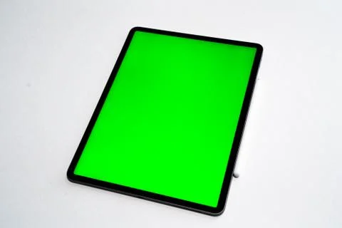 New tablet on a white background Stock Photos