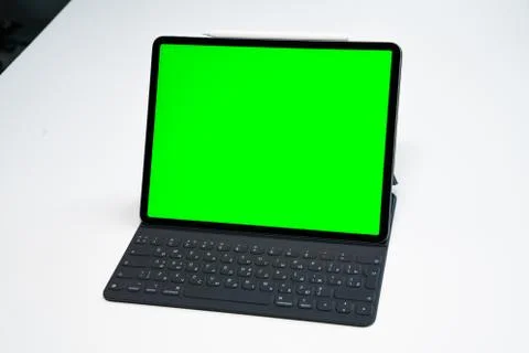 New tablet on a white background Stock Photos