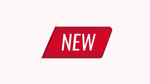 New Tag Animation, Eye Catching Label for Sale, Offer, or Discount Ads Stock Footage 307562679