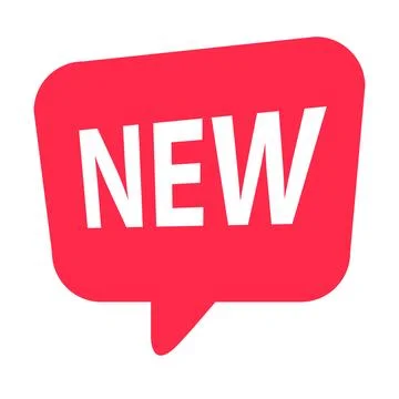 New tag label, speech bubble icon vector for graphic design, logo, web site.. Stock Illustration