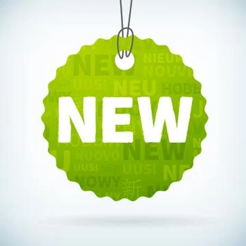 New tag labels vector icon Stock-Illustration