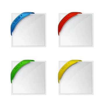 New Tag Square Stock Illustration