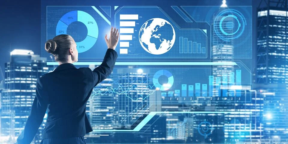 New technologies and innovations as methods for effective modern business Stock Photos