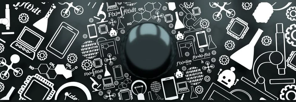 New technologies collage. Stock Illustration
