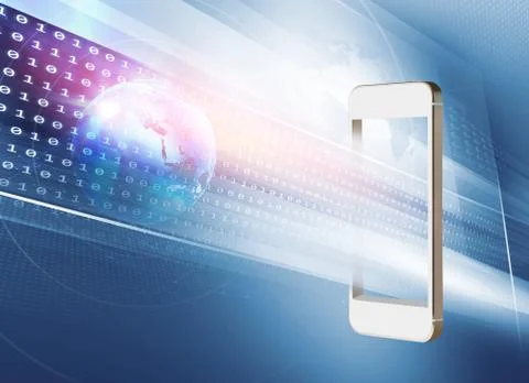 New technologies or new applications on smartphones concept series Иллюстрация