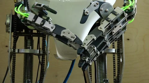 New technologies. Robot.  AI. The automation technology. Stock Footage 50298256