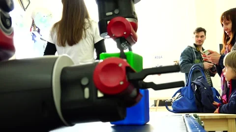 New technologies. Robot. AI. The automation technology. Stock Footage 50409965