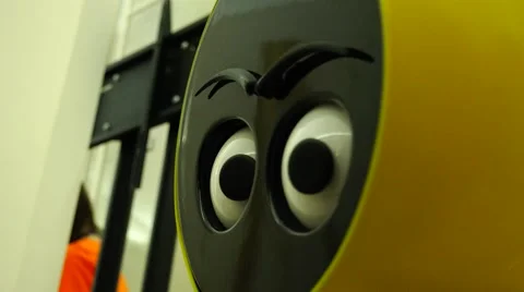 New technologies. Robot. AI. Children playing with robots. Stock Footage 50411287