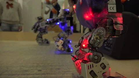 New technologies. Robot.  AI. Dancing robot. Stock-Footage 50173603