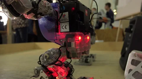New technologies. Robot.  AI.  Dancing robot. Stock Footage 50183560