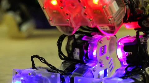 New technologies. Robot.  AI. Dancing robot. Stock Footage 50281486