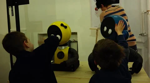 New technologies. Robot AI Stock Footage 50182383